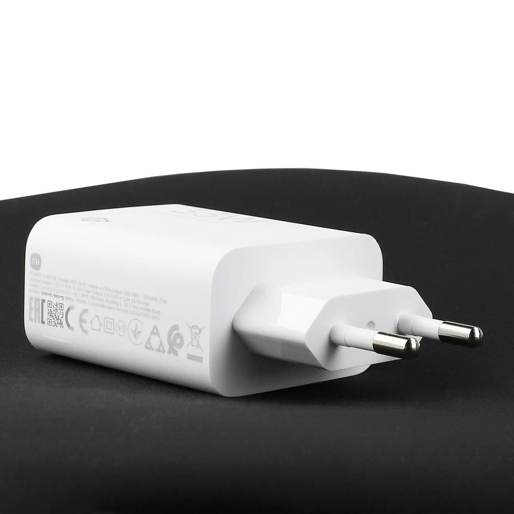 Xiaomi MDY-16-EF 33W USB-A zidni polnilnik s USB-C kablom, bel 7