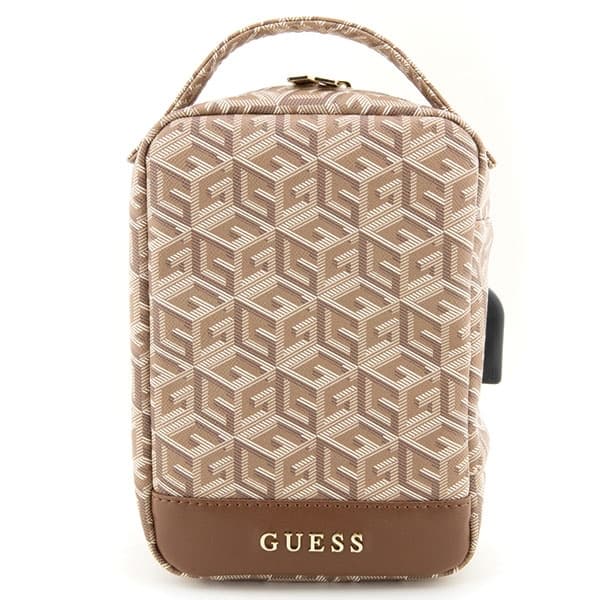 Guess Torba organizator GCube Stripe - rjava 2