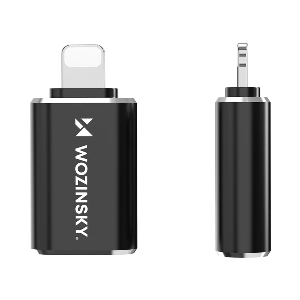 Wozinsky WALA-01 Lightning na USB-A OTG adapter (črn) 5