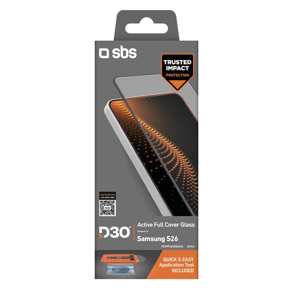 SBS D3O steklo z aplikatorjem za Samsung Galaxy S26 2