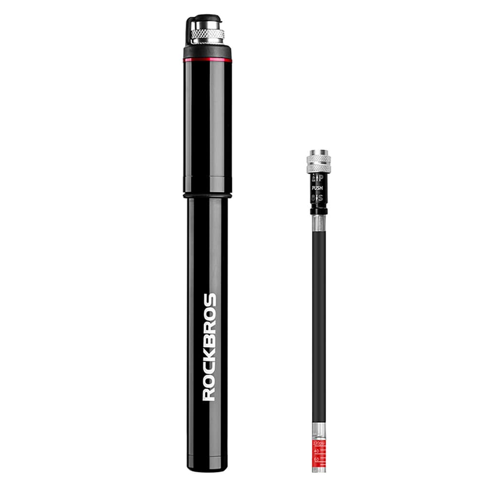 Rockbros SMART-B 150 PSI Mini kolesarska tlačilka (Presta/Schrader), črna