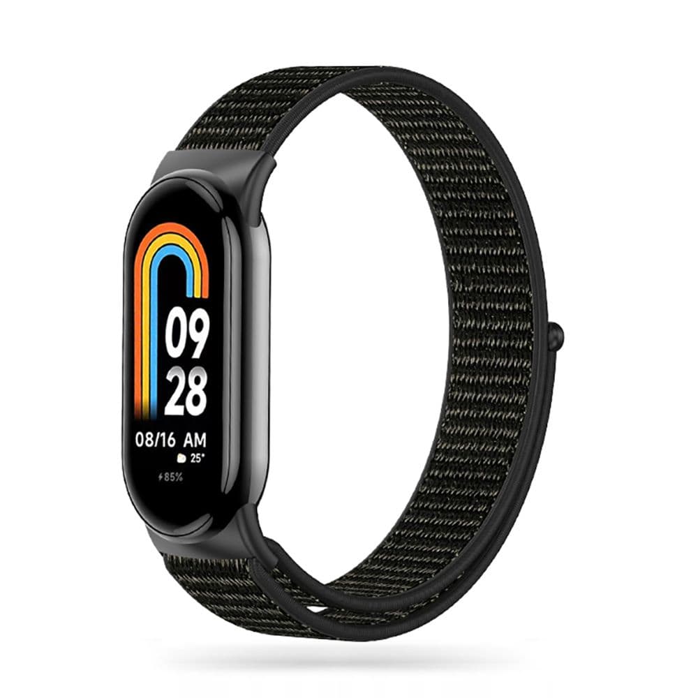 Tech-Protect Najlonski pašček za Xiaomi Smart Band 8/8 NFC, črn