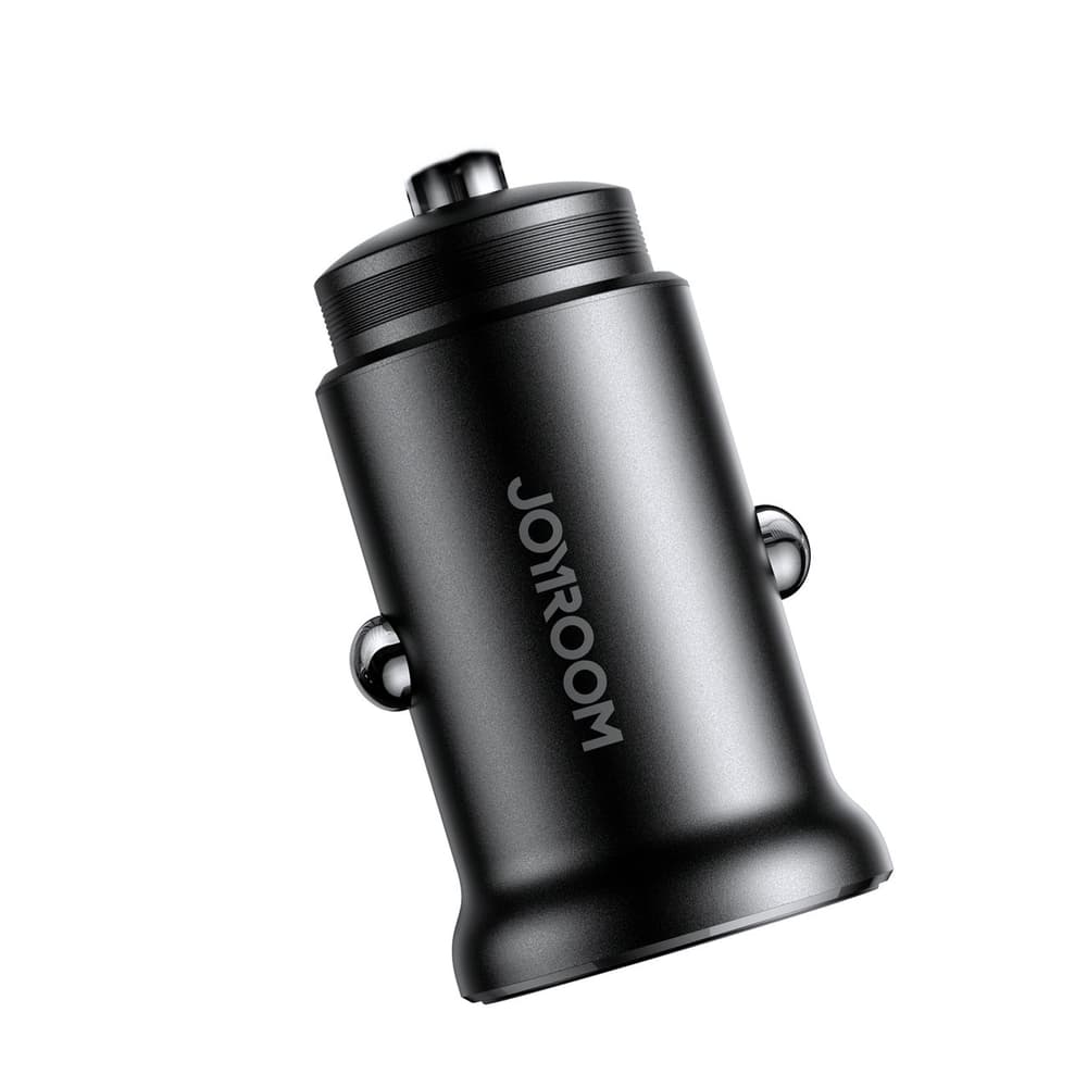 Mini avtomobliski polnilec Joyroom JR-CCN05 USB-A/USB-C 30W - Črna 2