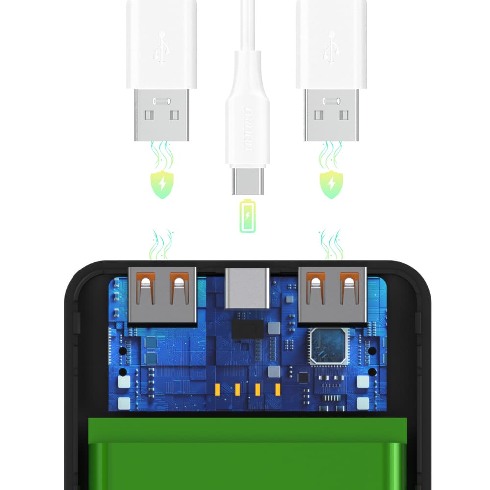 Wozinsky Wpower WPBBK-2 Power Bank, 10000mAh, črna 7