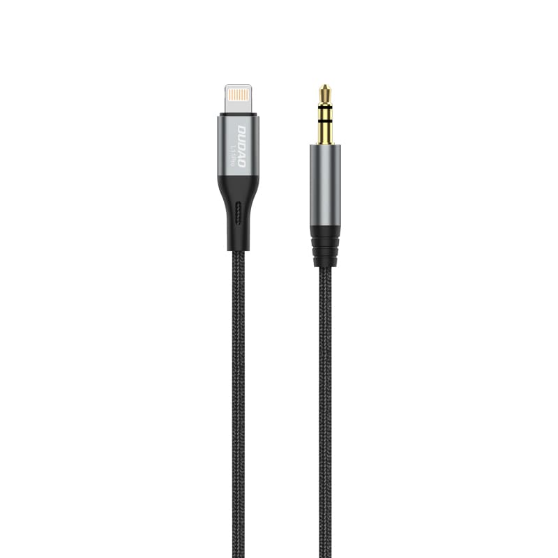 Dudao L11PRO Lightning na 3.5mm avdio kabel 1m - siv 2