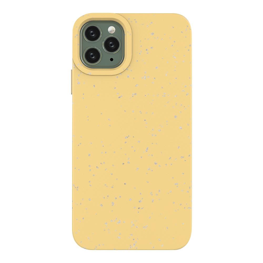 Hurtel Eco Case ovitek za iPhone 11 Pro Max, bio razgradljiv - rumena