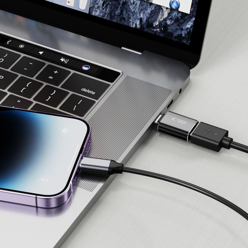 Adapter Tech-Protect UltraBoost USB-C (M) na USB-A (Ž) OTG - črn 2