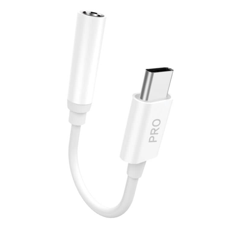 Dudao audio adapter USB-C na 3.5mm mini jack, bel