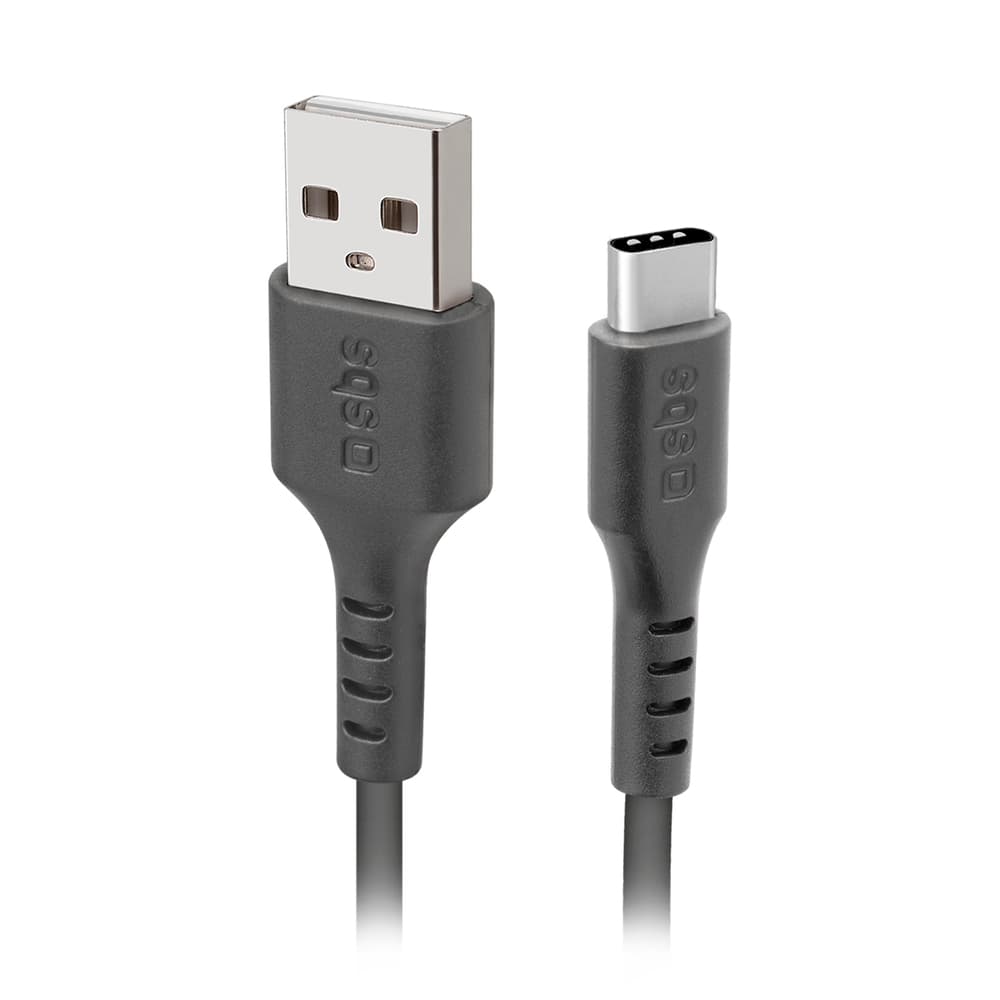 SBS kabel USB-A - USB-C 2m - črn