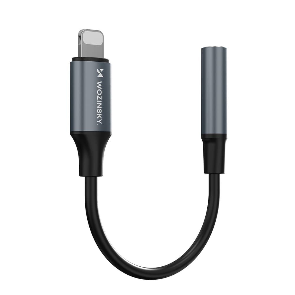 Wozinsky WALJ-01 Lightning na 3.5mm adapter (črn) 4