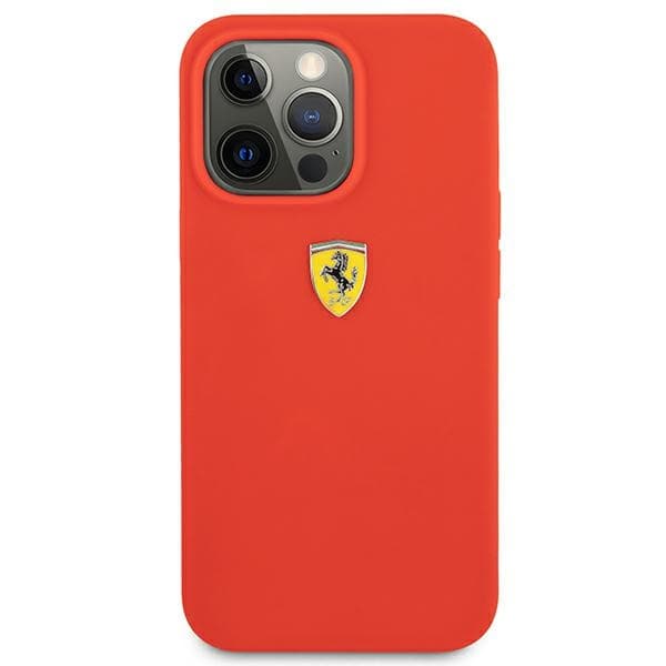 Ferrari Silicone ovitek za iPhone 13 Pro Max 6.7" - rdeč 3