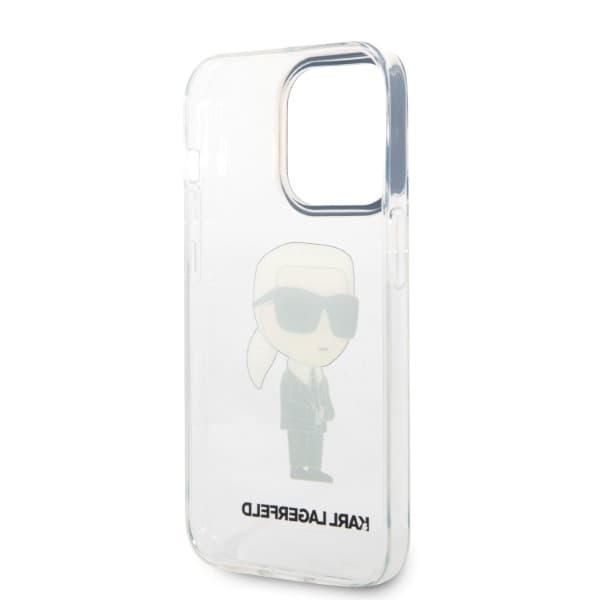 Karl Lagerfeld Ikonik Karl ovitek za iPhone 14 Pro Max - prozoren 7