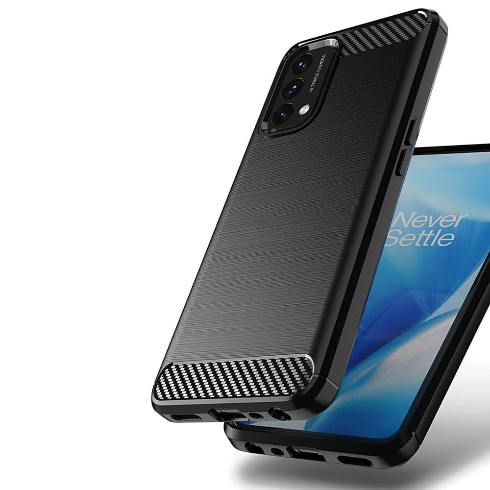 Carbon Case ovitek za OnePlus Nord N200 5G, črn 7