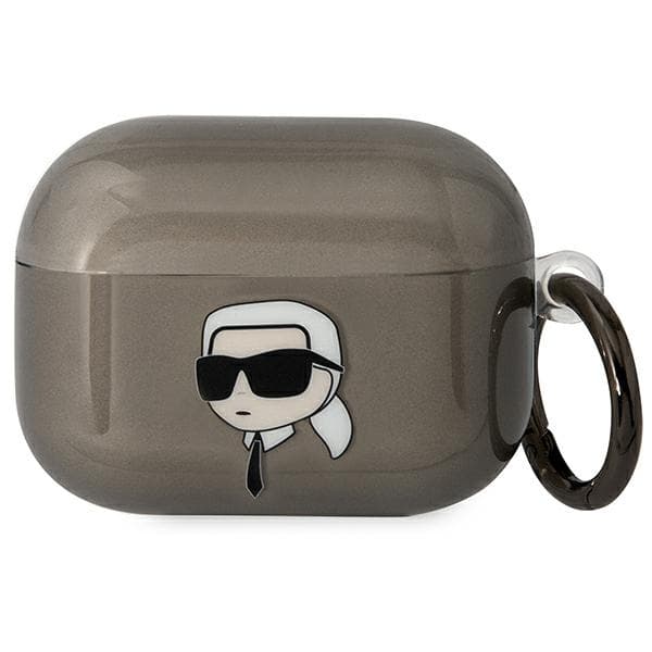 Karl Lagerfeld etui za AirPods Pro, Karl's Head, črn