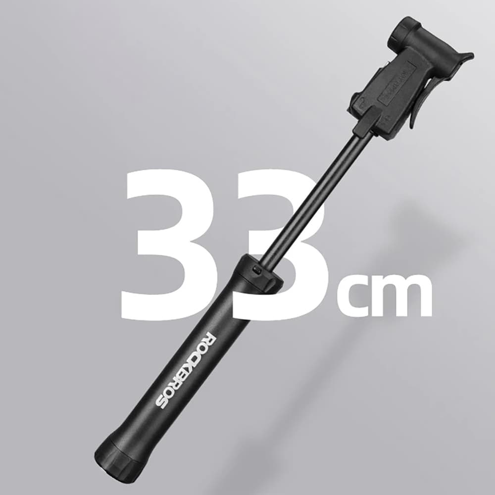 ROCKBROS TM-1701P 80 PSI Mini kolesarska tlačilka (Presta/Schrader), črna 5