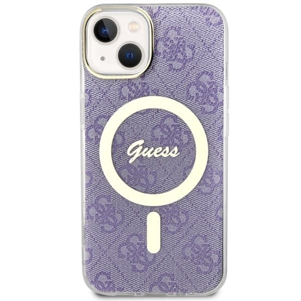 Ovitek Guess 4G MagSafe za iPhone 14, vijoličen 3