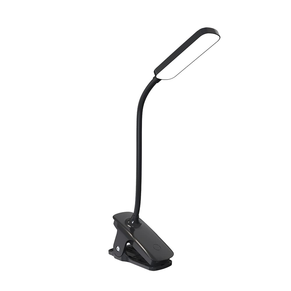 Wozinsky VT-01 mini LED namizna svetilka s sponko in USB-C kablom 80 cm - črna