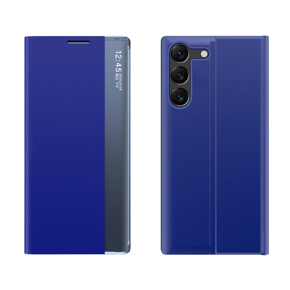 Etui New Sleep View za Samsung A05S s flipom, modra