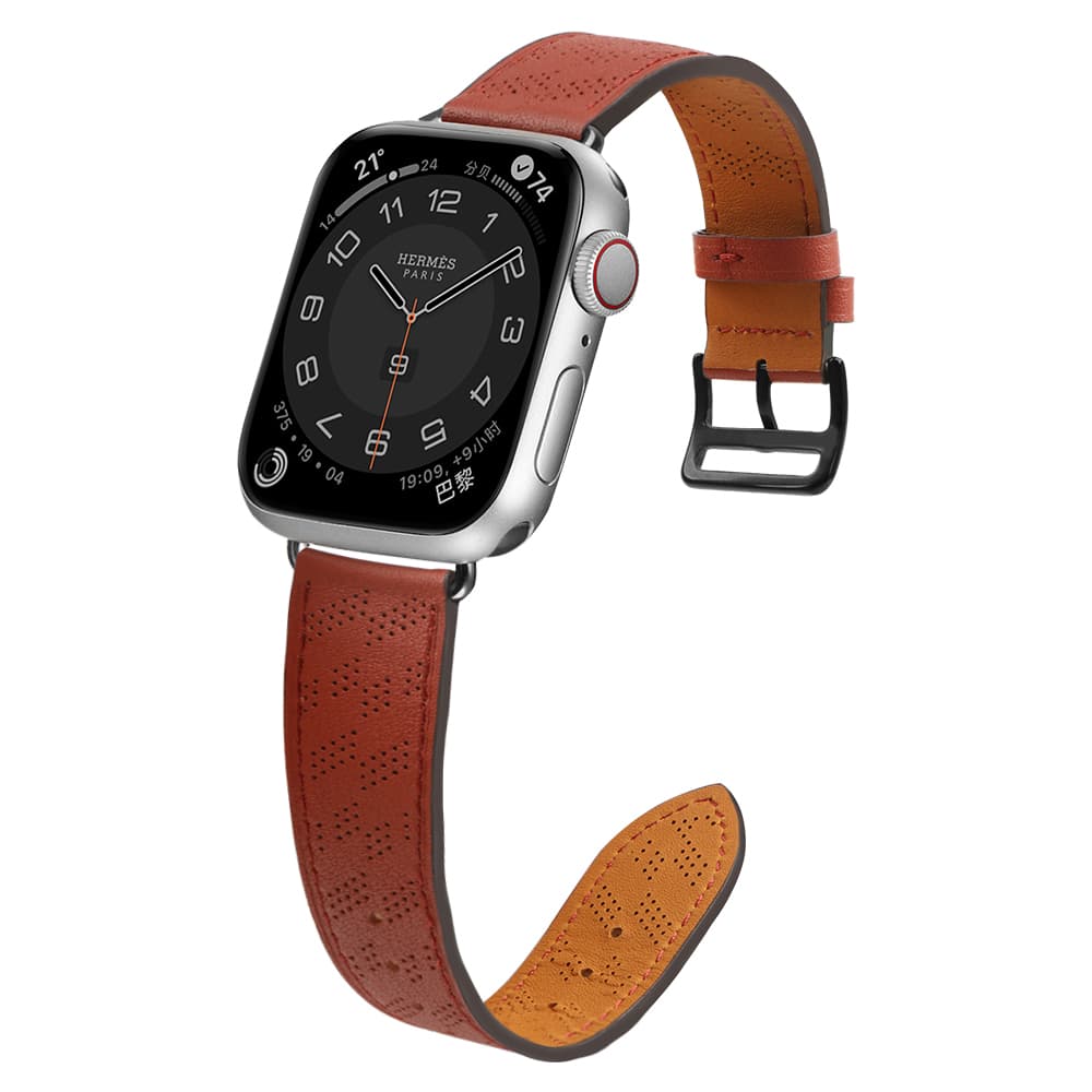 Usnjen pas za Apple Watch 38/40/41 mm, rdeč 3