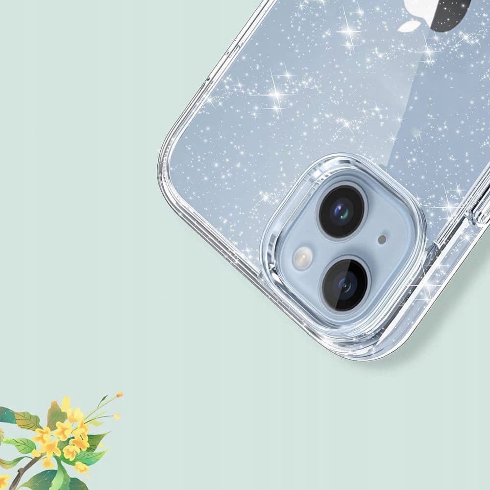 Tech-Protect FlexAir Hybrid ovitek za Samsung Galaxy S23 FE, Prozoren-Bleščeč 4