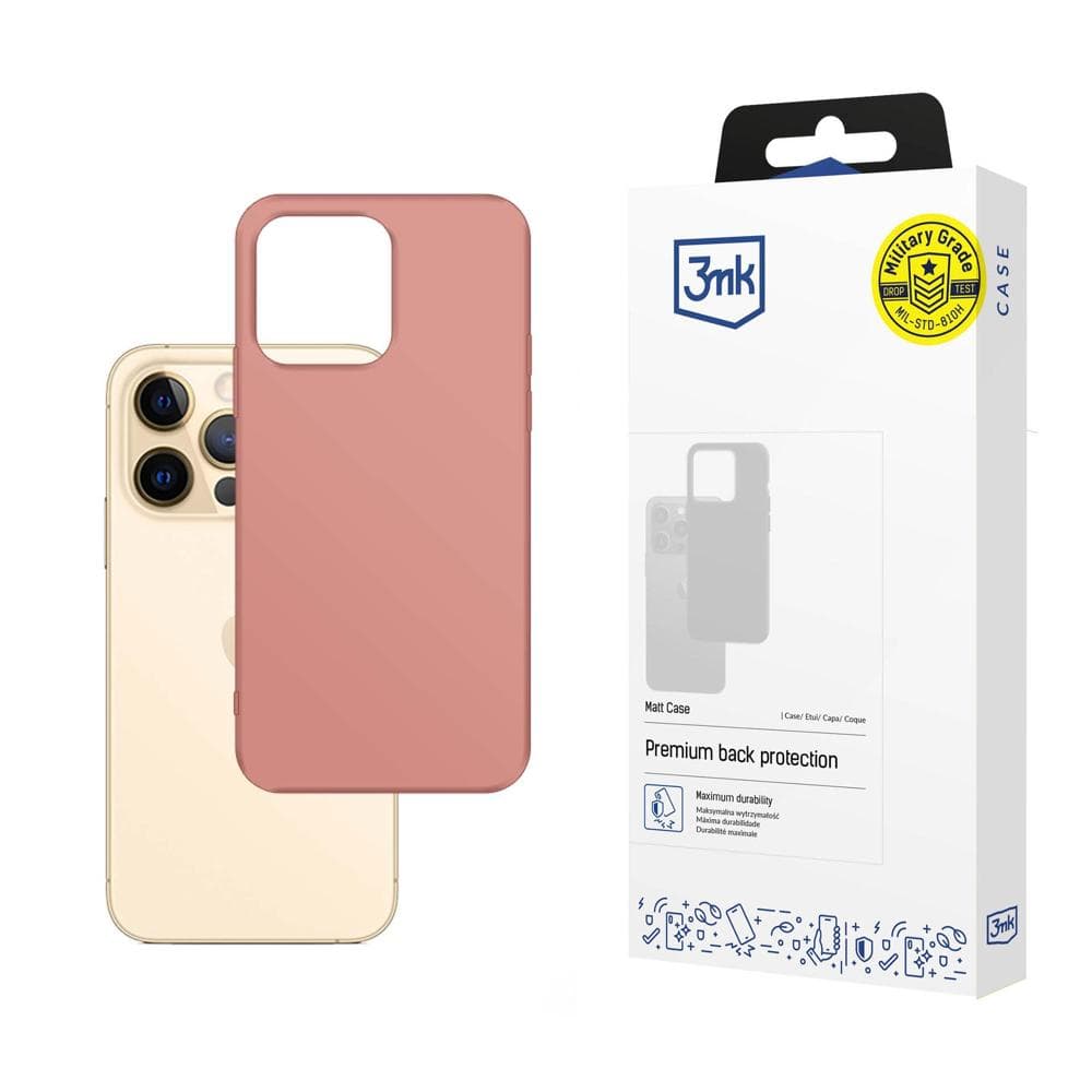 3mk Matt Case ovitek za iPhone 13 Pro - Lychee (roza)