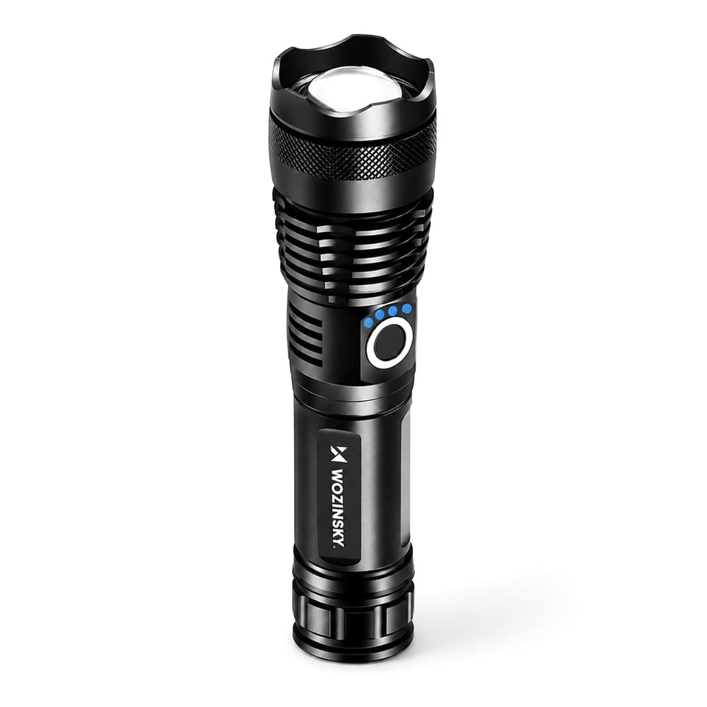 Wozinsky WLT-15W taktična svetilka, 15W, 1500lm, CREE, IP65, črna