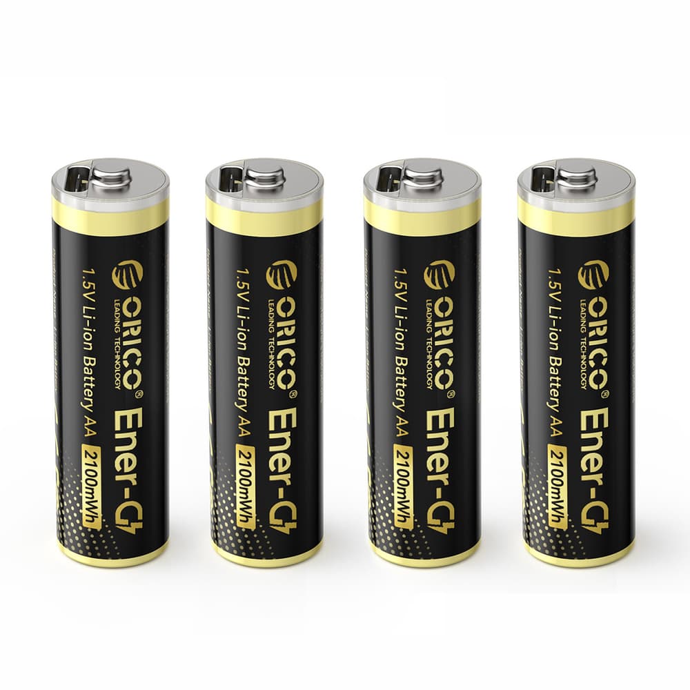 Orico Ener-G EG5C AA polnilna baterija, 1.5V, 2100mWh, USB-C, 4 kosi