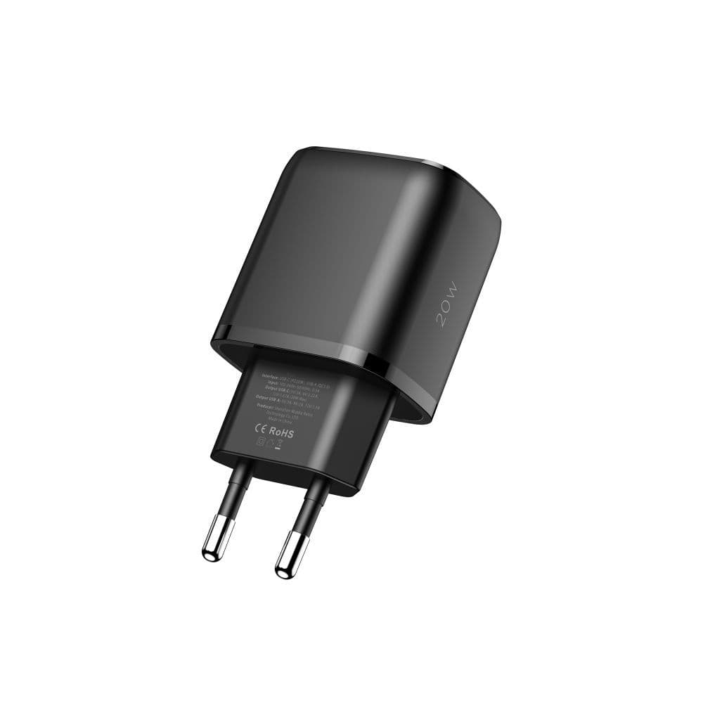 Tech-Protect C20W polnilnik USB-C PD 20W / USB-A QC 3.0 - črn 5
