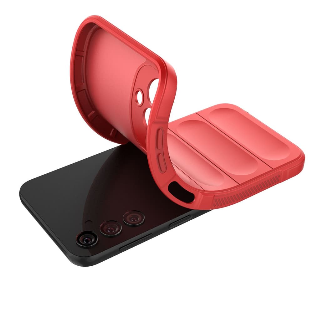 Magic Shield ovitek za Samsung Galaxy A24 4G (okLopni, rdeč) 4