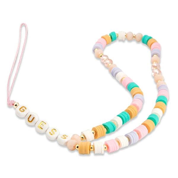 Guess obesek za telefon, roza, Heishi Beads
