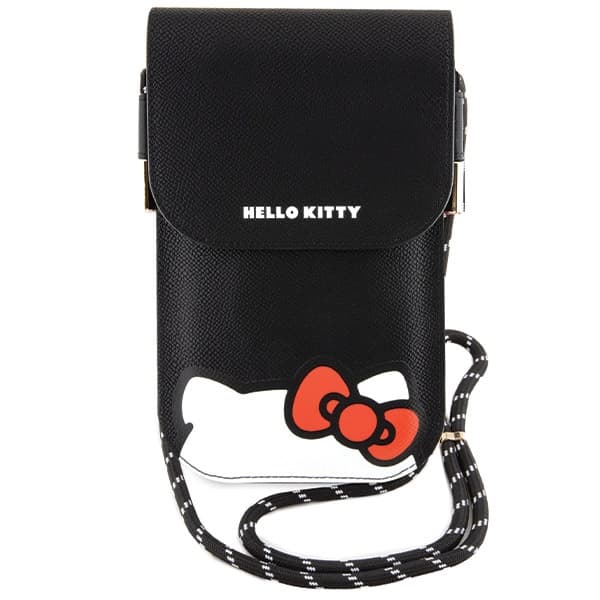 Usnjena torbica Hello Kitty Leather Hiding Kitty Cord - črna 2