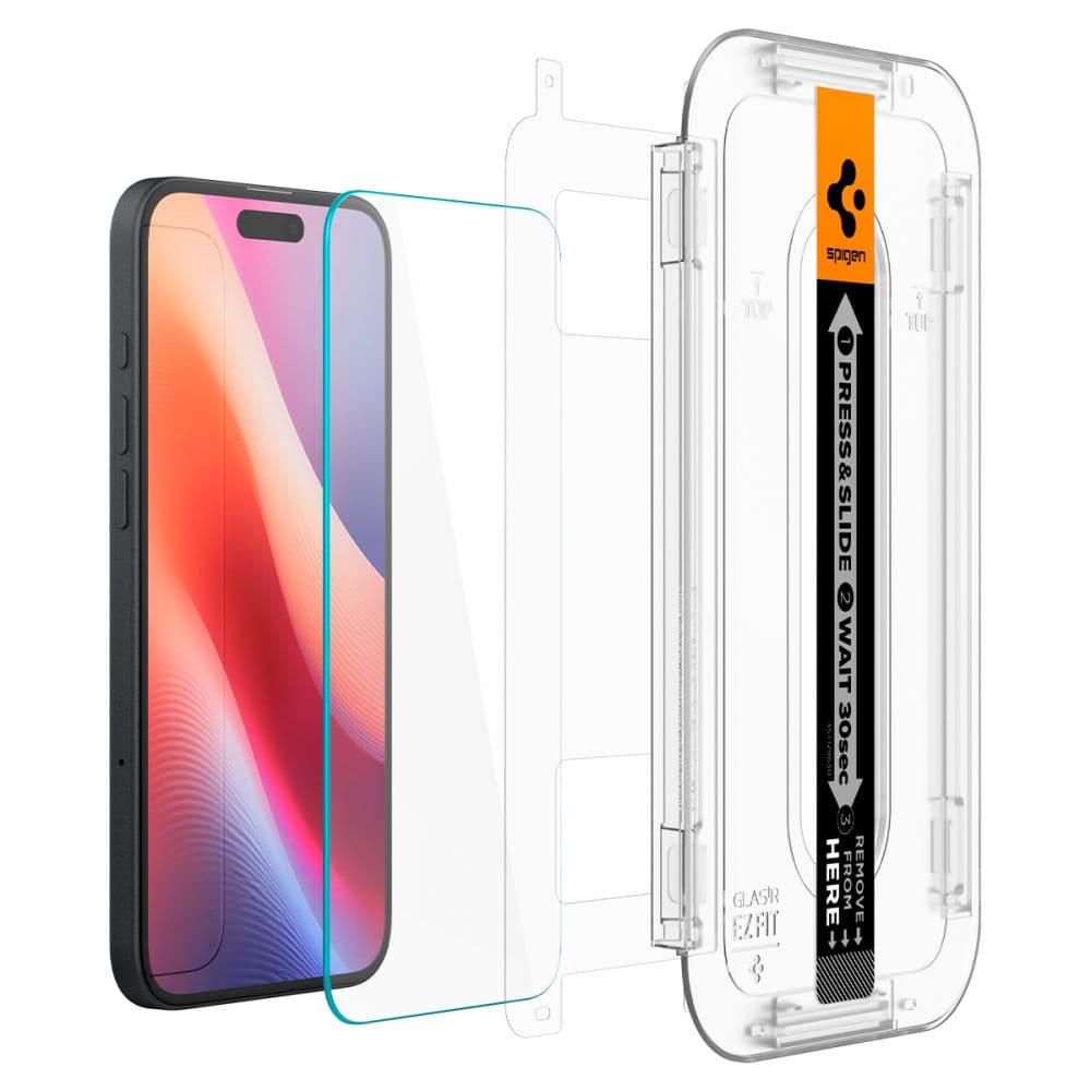 Kaljeno steklo Spigen Glas.tR EZ Fit za iPhone 15 / 16 4