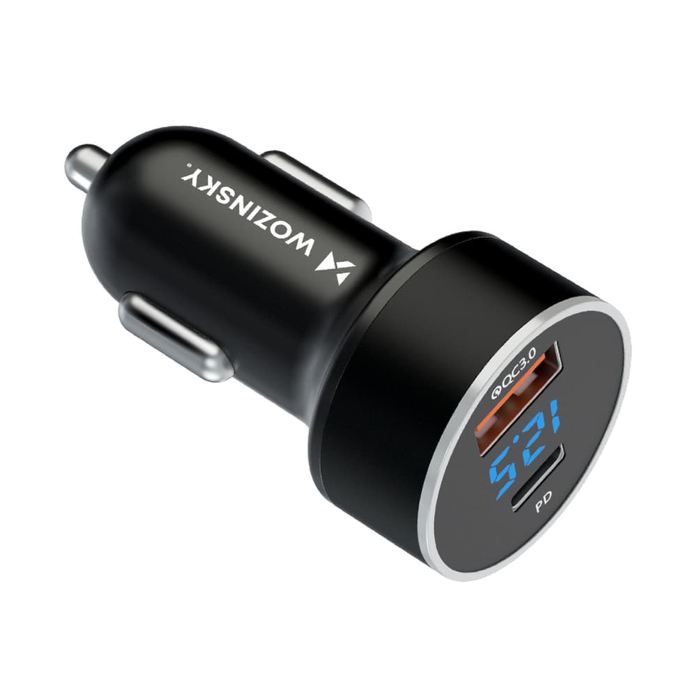 Avtomobliski polnilec Wozinsky WDCCAC USB-C/USB-A 36W - Črna 3