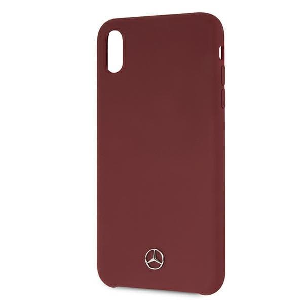 Etui Mercedes Silicone Line za iPhone Xs Max - rdeč 3