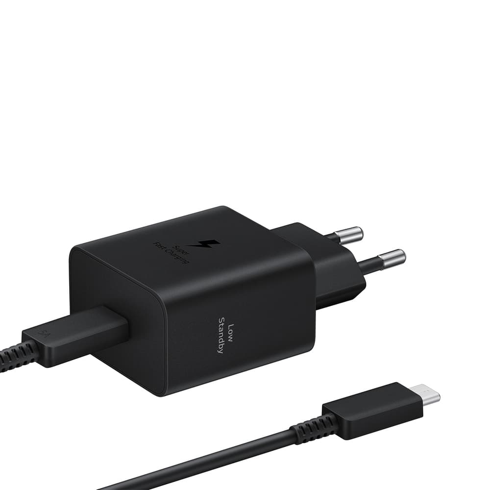 Samsung EP-T4511XBEGEU 45W stenski polnilnik USB-C + USB-C kabel - črn
