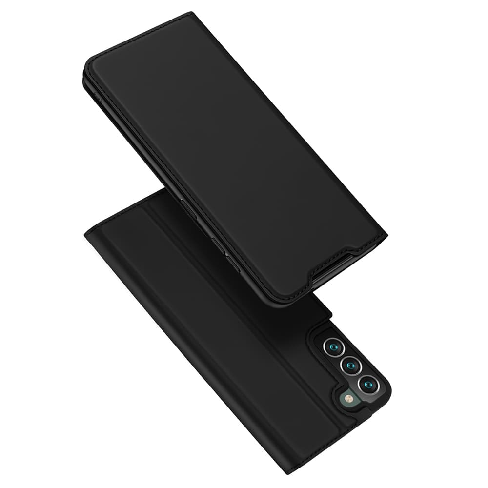 Dux Ducis Skin Pro usnjen etui s stojalom za Samsung Galaxy S22+ (S22 Plus), črna