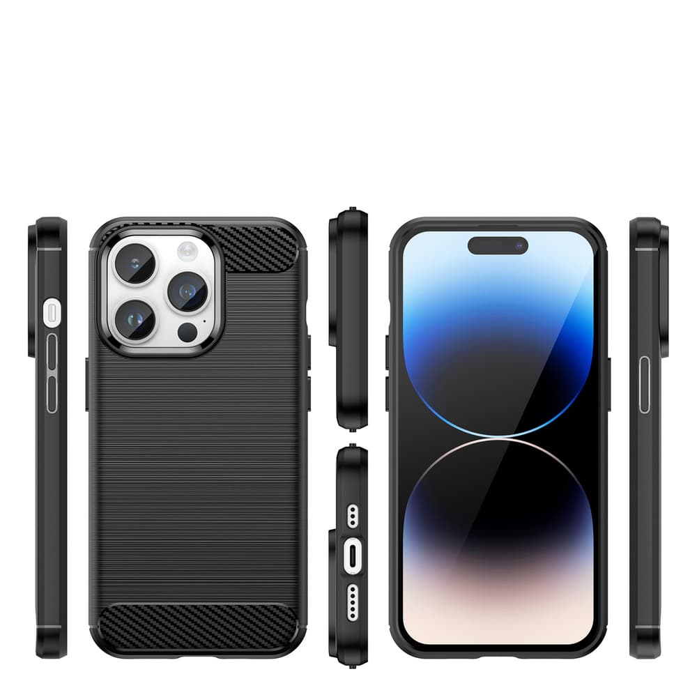 Hurtel Carbon ovitek za iPhone 14 Pro Max, črn 2