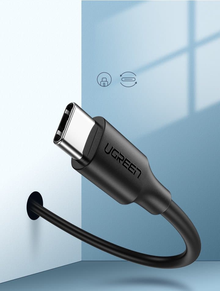 Ugreen US287 kabel USB-A / USB-C 2A, 1m - črn 4
