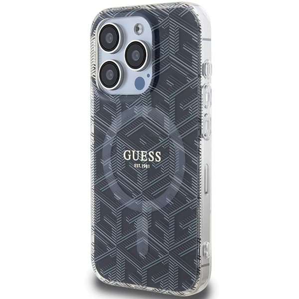 Guess IML GCube MagSafe etui za iPhone 15 Pro Max - črna 2