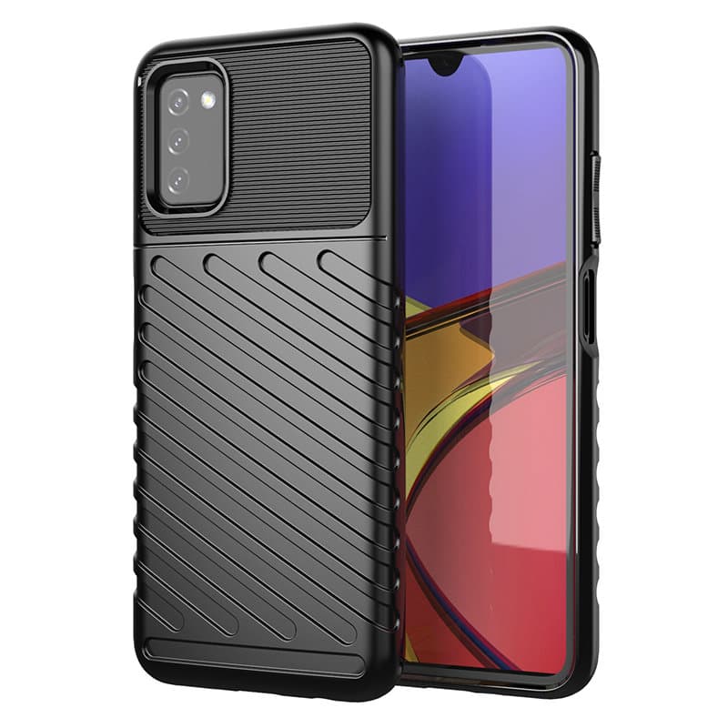 Hurtel Thunder Case ovitek za Samsung Galaxy A03s, črn