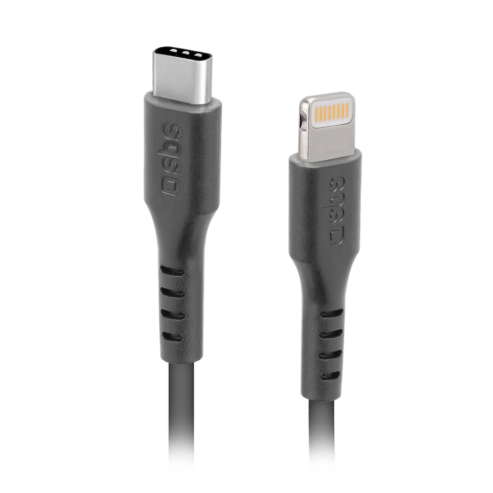 SBS kabel USB-C - Lightning 1m - črn