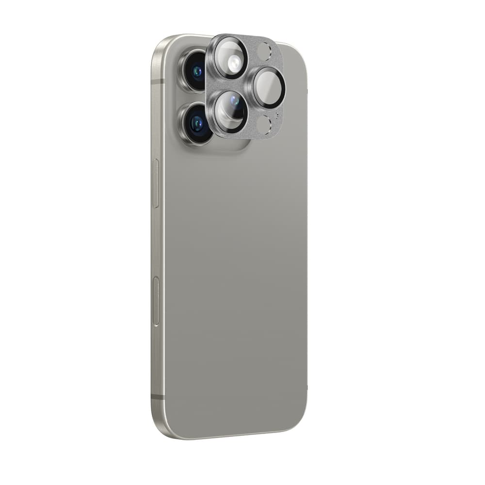 AmazingThing Aviation-Grade Alloy zaščita leč za iPhone 16 Pro/Pro Max - Siva