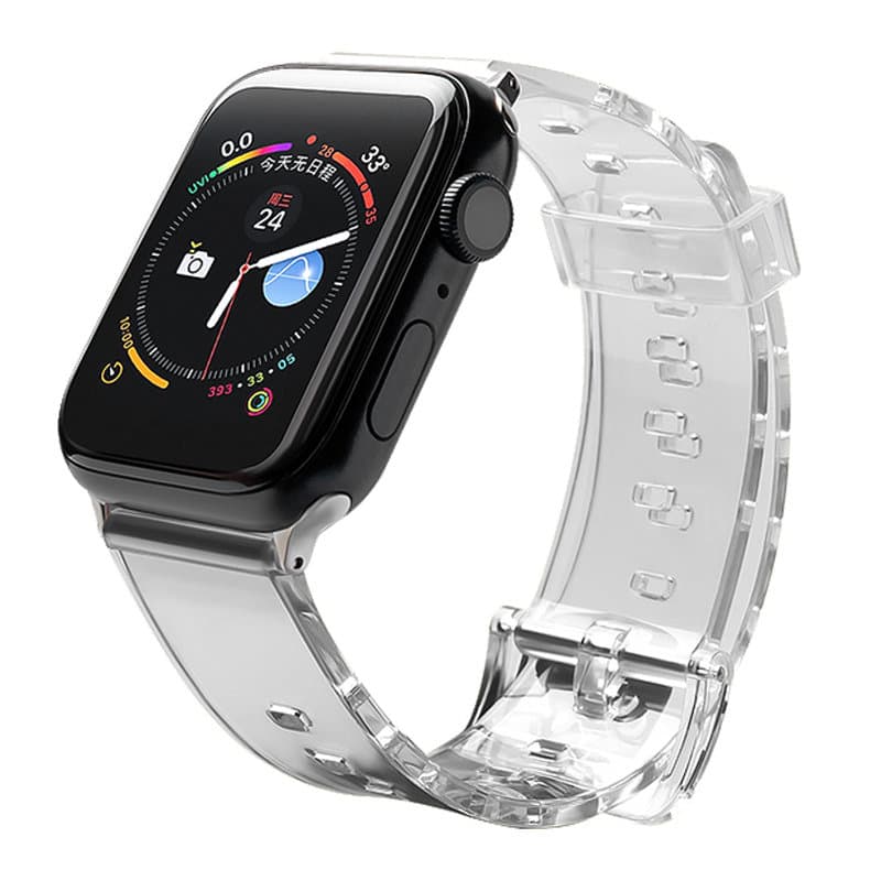 Hurtel Strap Light silikonski pašček za Apple Watch 38/40 mm, črn