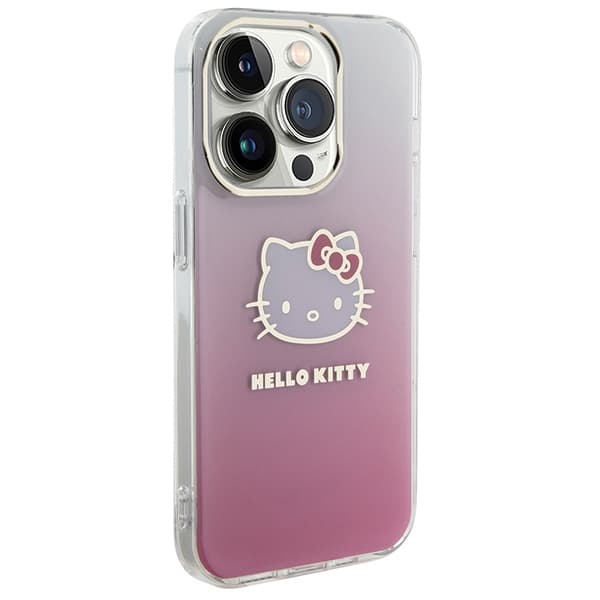 Hello Kitty ovitek IML Gradient Electrop Kitty Head za iPhone 14 Pro - roza 4