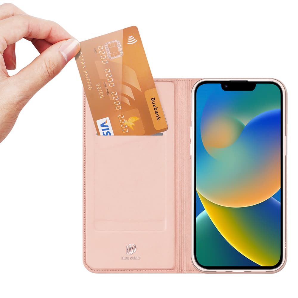 Dux Ducis Dux Ducis Skin Pro Flip ovitek za iPhone 14 Plus, roza 2