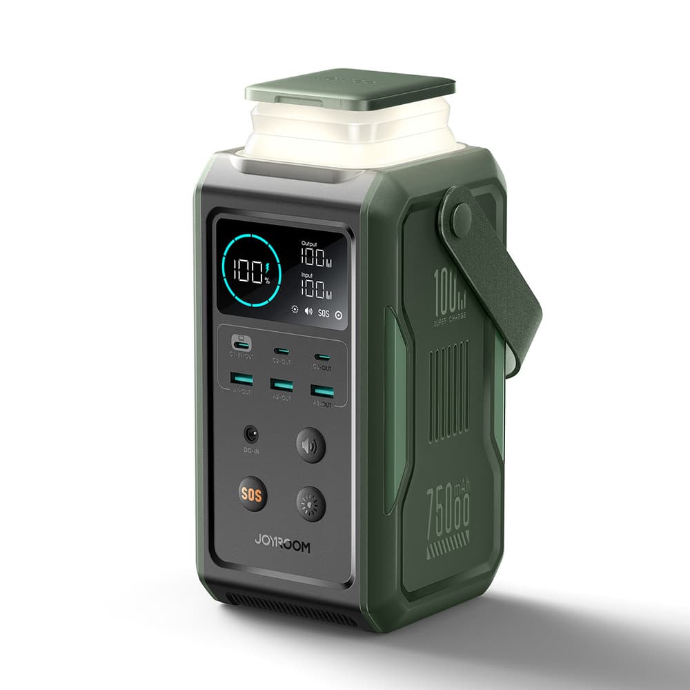 Joyroom JR-PBF10 Powerbank 75000mAh, 100W, 6xUSB - zelen 6