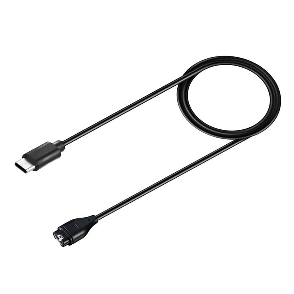 Magnetni polnilnik za Garmin pametne ure z USB-C, črn