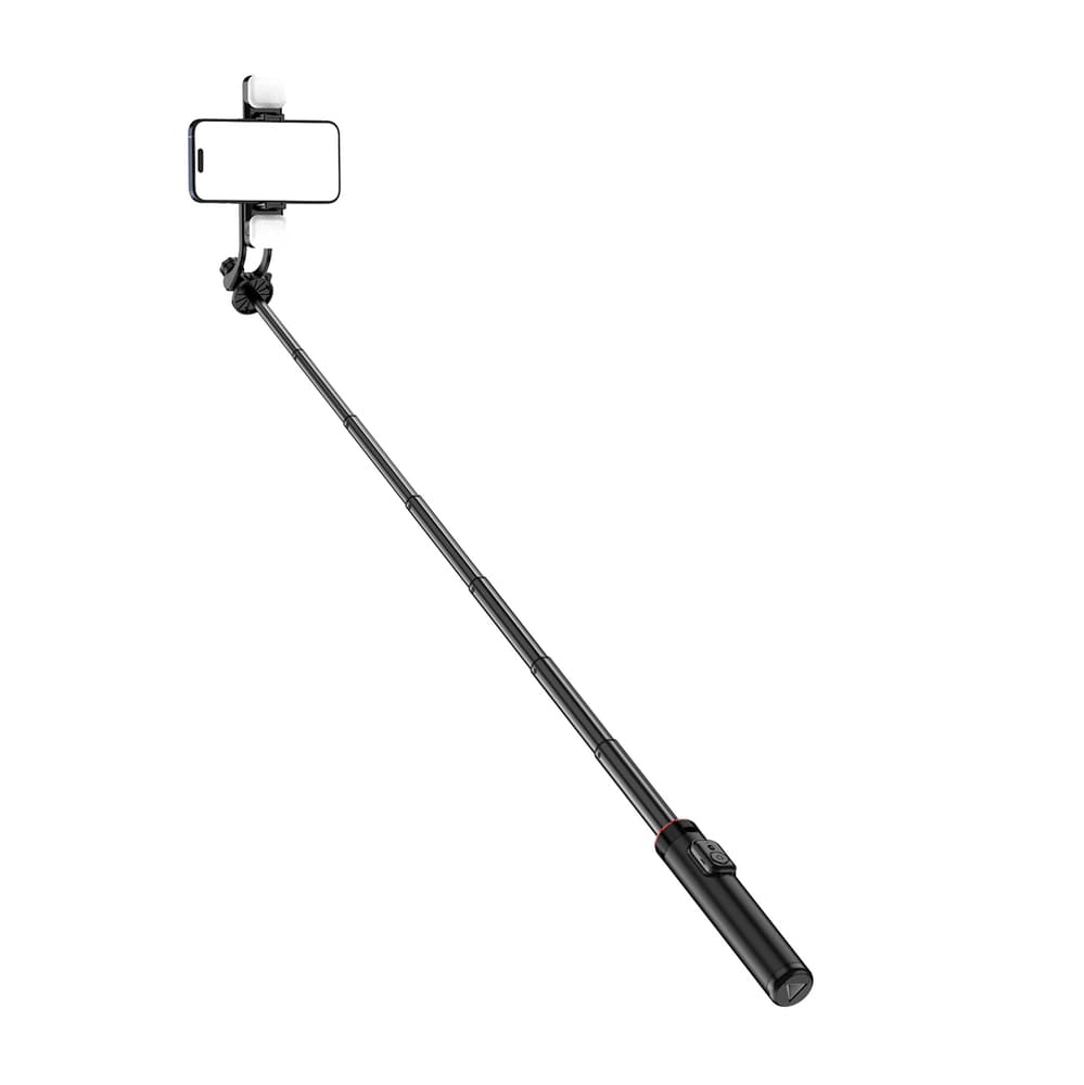 Hurtel WC12YDS selfie palica/stativ, 1.31m ALU z dvojno lučjo, črna 3