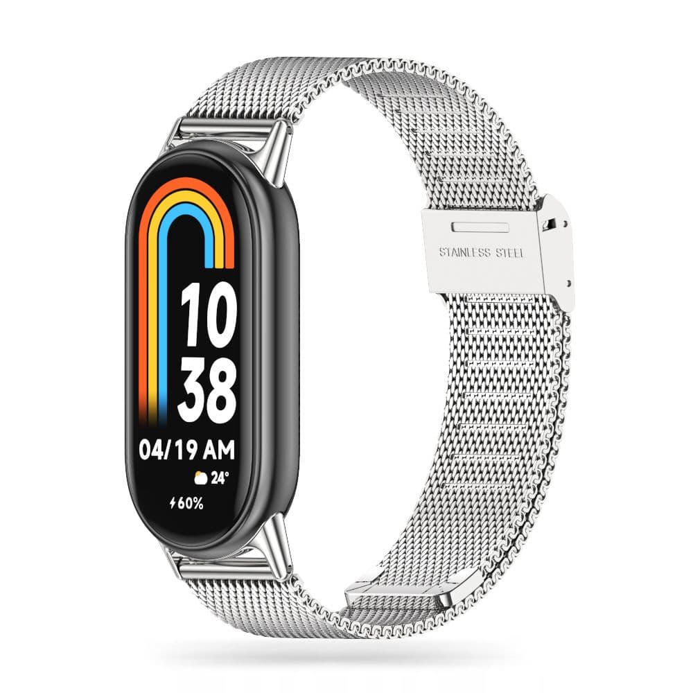 Tech-Protect MilaneseBand pašček za Xiaomi Smart Band 8/8 NFC, srebrn