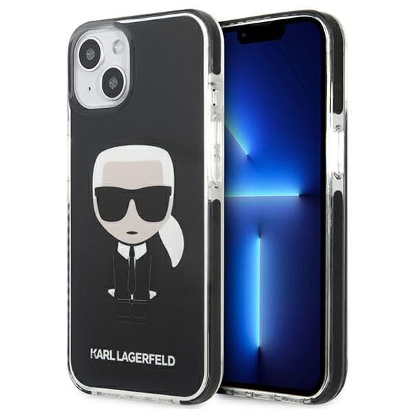 Karl Lagerfeld etui Ikonik Karl za iPhone 13 mini - črn